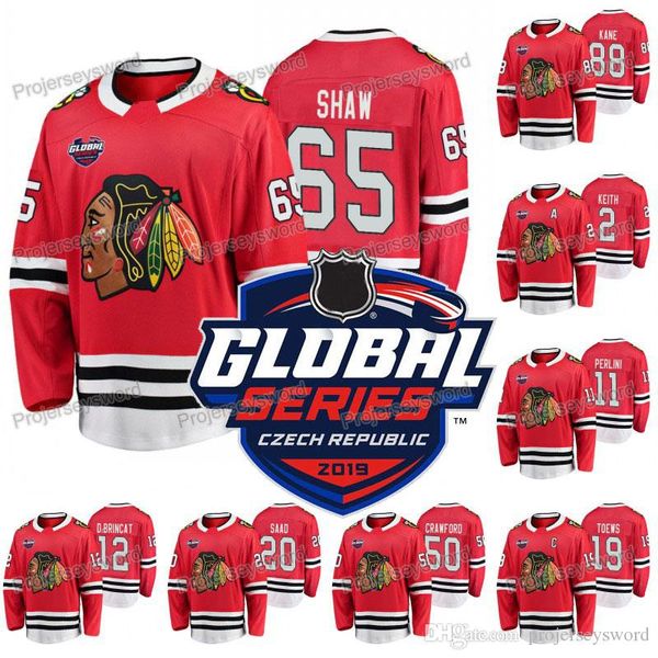 

Chicago Blackhawks Andrew Shaw 2019 Global Series Jersey Duncan Keith Alex DeBrincat Jonathan Toews Brandon Saad Corey Crawford Patrick Kane