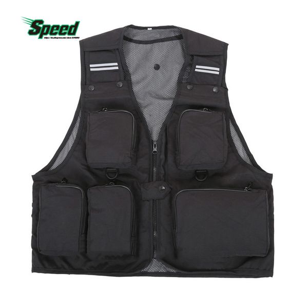 

outdoor sport clothing fishing vest summer fishing vest multi pocket director pjournalist clothes 7 colors