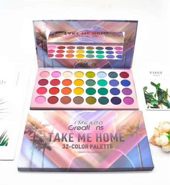 

makeup eyeshadow palette 32 colors take me home eye shadow cosmetics shimmer beauty matte eye shadow