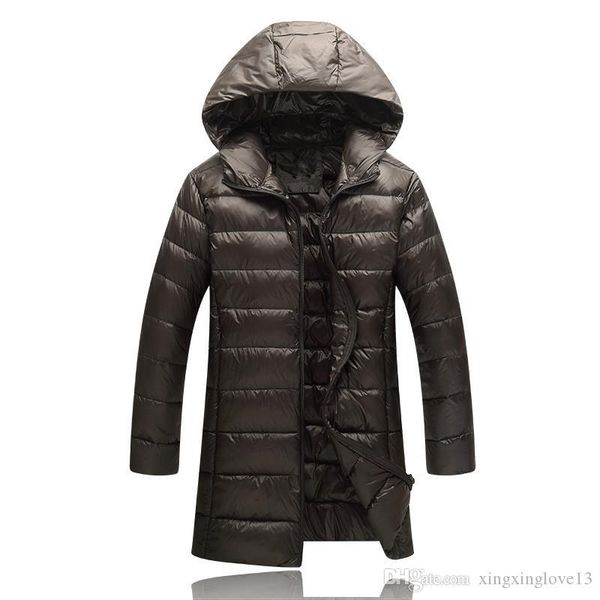 

2018 north classic brand men winter outdoor white duck down jacket man casual hooded down coat outerwear mens warm face jackets parkas 1607, Black