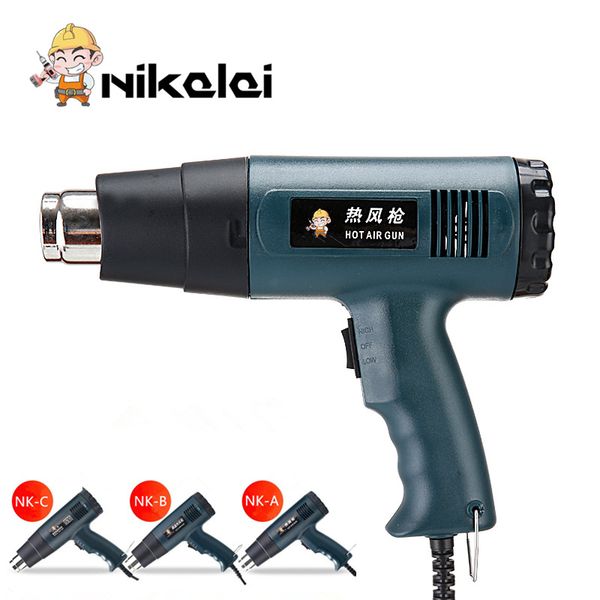 

2000w wa220v industrial electric air gun thermoregulator heat gun shrink wrap digital thermostat lcd home diy power tool