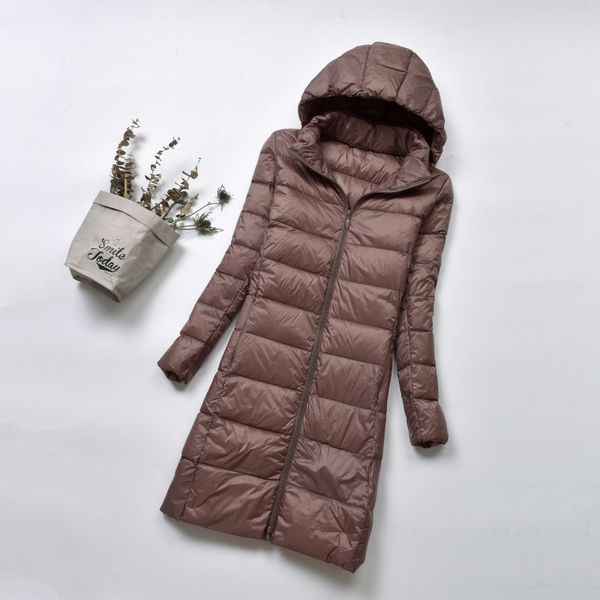 

2018 new korean version winter light weight down jacket women hooded, Black