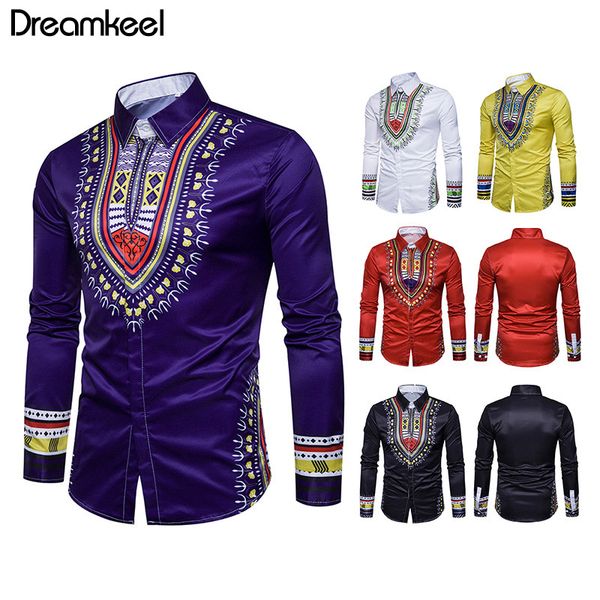 

2019 мода весна осень повседневная мужская рубашка slim fit цветочный принт белье с длинными рукавами мужской цветочный социальные африканск, White;black