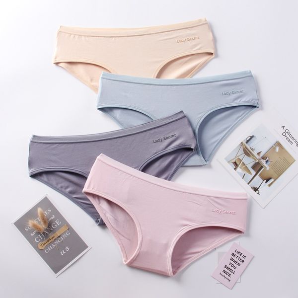 

women's panties cotton ladies low waist simple solid color briefs comfortable girls underwear, Black;pink