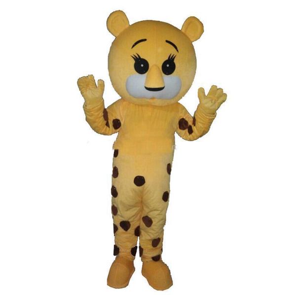 

spotted tiger mascot costumes cartoon character halloween dress, Red;yellow
