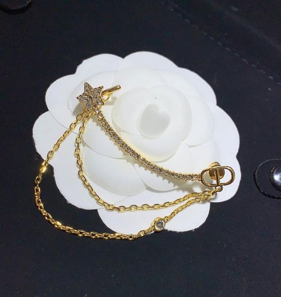 

fashionable new style ear hook luxury hoop earrings, Golden;silver