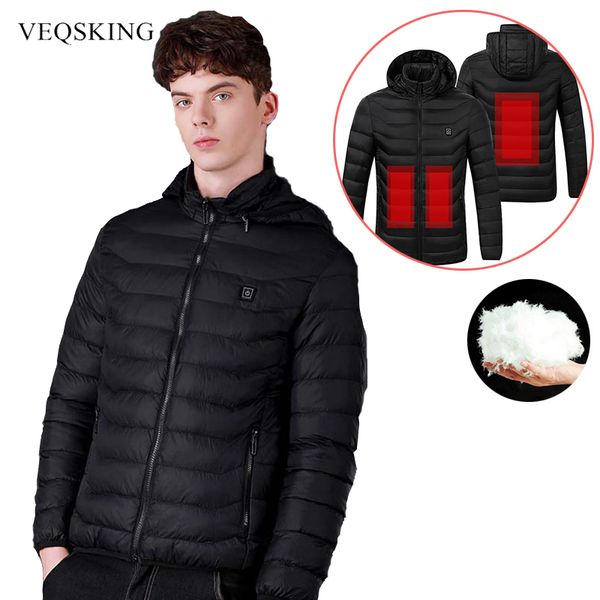 

s-4xl warm heated hiking jackets men, waterproof fleece jeakets, windproof winter hiking coat, outdoor skiing men's clothing, Blue;black