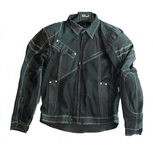 

the fashion one komine jk006 denim jackets cowboy clothes drop resistance jacket with protection