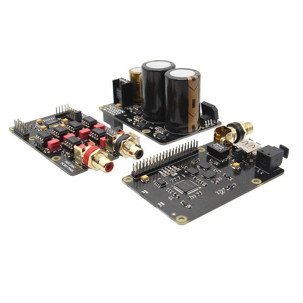 Freeshipping Raspberry Pi Kit X10 Hifi Audio Kit-B Scheda di espansione DAC X10 + Scheda di alimentazione X10-PWR + Scheda X10-I2S per Raspberry Pi 3 B