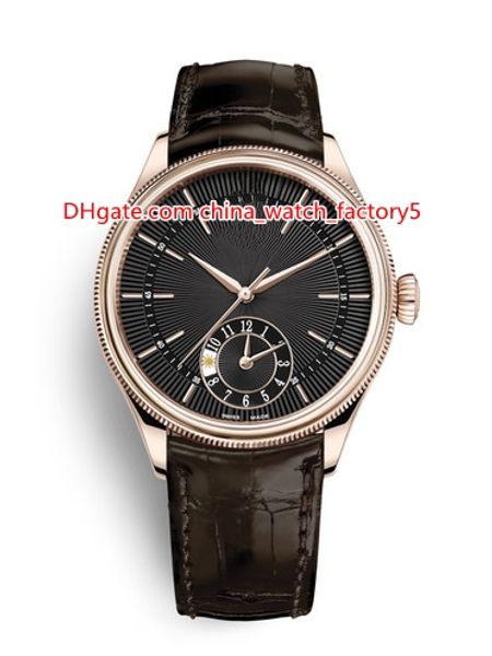 

8 style selling fashion 39mm cellini 50529 50525 leather bands asia 2813 movement mechanical automatic mens watch watches, Slivery;brown
