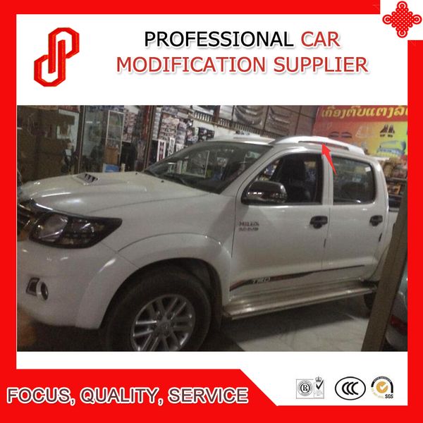 

1 pair abs sticker install side rail bar roof rack for vigo 2005 2006 07 08 09 10 11 12 13 14