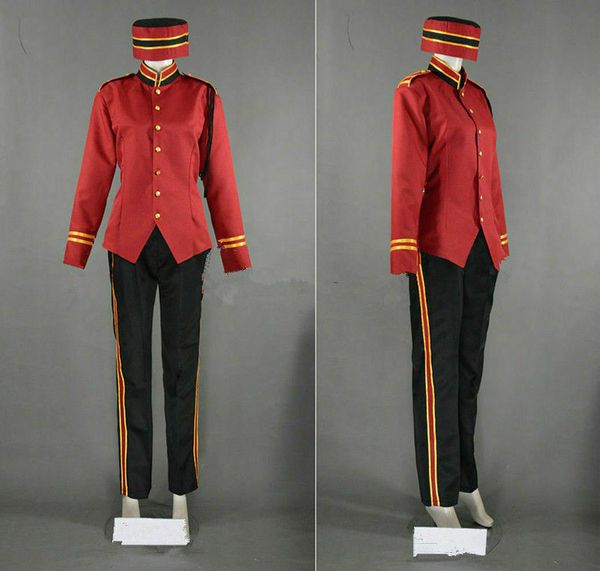 

the twilight zone tower of terror studios the waiter cosplay costume, Black;red