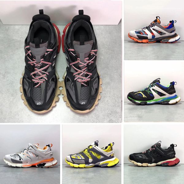 

2019 Paris Triple S Brand Track 3.0 Orange Yellow Men women Running Shoes Platform Sports Sneakers Tess S. Gomma Trek Mens Trainers