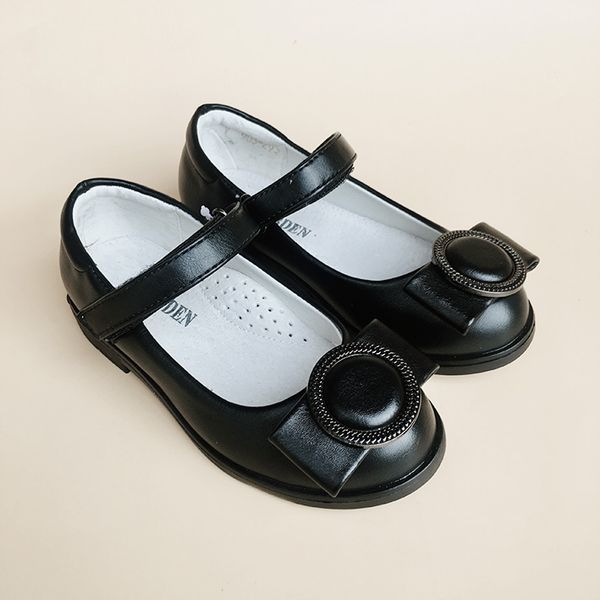 

new 1pair girl arch support leather children kids fashion girl shoes+inner genuine leather, Black;grey