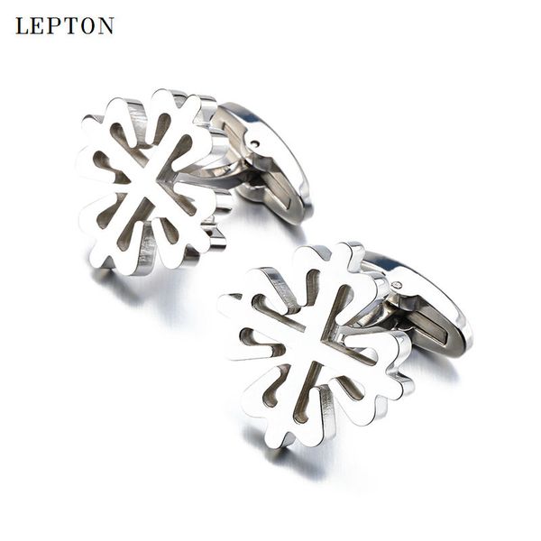 

new stainless steel groom cufflinks lepton brand business cuff links mens wedding party gift gemelos cufflink, Silver;golden