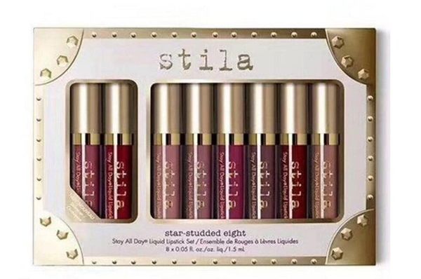 

2019 Горячая косметика для лица Звездная Восемь Жидких Помад Набор 8шт / коробка