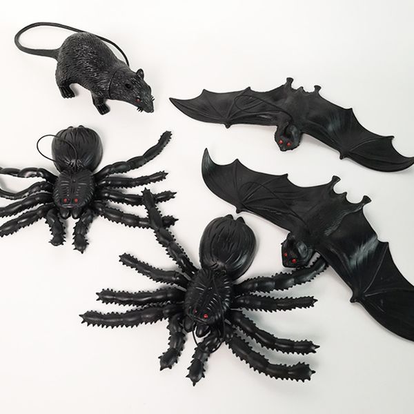 Super Large Bat Halloween Ghost Festival Bar KTV Spider Decorate Prop Simulation Rubber Animal Factory Direct Selling 3cy p1