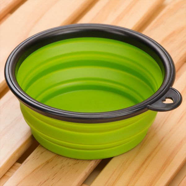 

travel collapsible silicone pets bowl pets dog bowl portable foldable pet cat dog food water feeding cup dish pet supplies