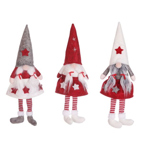 

merry christmas swedish santa gnome plush doll ornament girl elf toys holiday home party decor kids gift