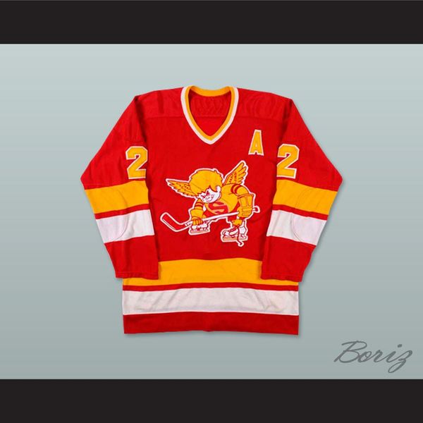 

1976-77 wha minnesota fighting saints bill butters hockey jersey stitched custom any name any number size s-xxxl, Black;red