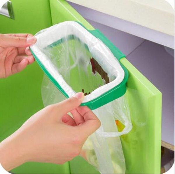 

2019 hanging trash rack storage kitchen garbage rubbish bag can holder hanging kitchen cabinet trash rack