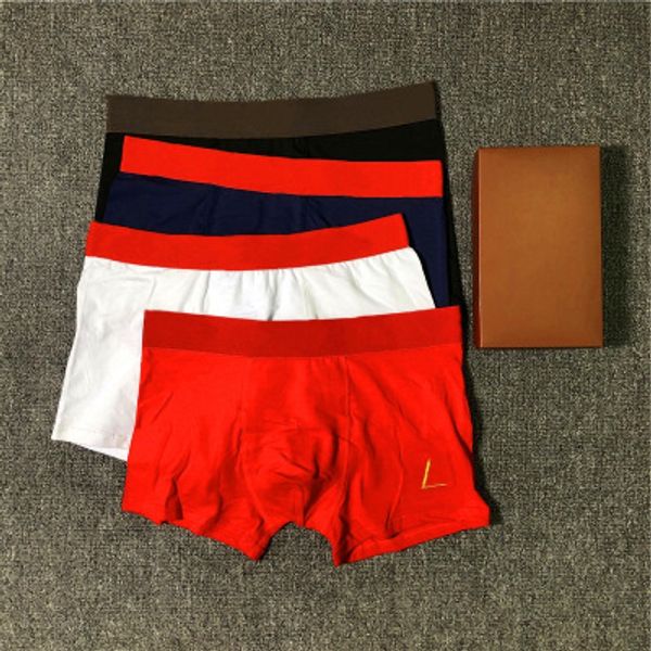 

summer brand men boxers new arrival mens designer casual underwear fashion luxury underpants 6 colors size -2xl yf204154, Black;white