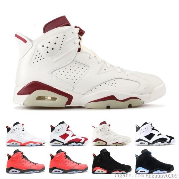 

6 basketball shoes men carmine infrared 3m 6s blue unc toro hare oreo maroon tinker low chrome sports sneake with box