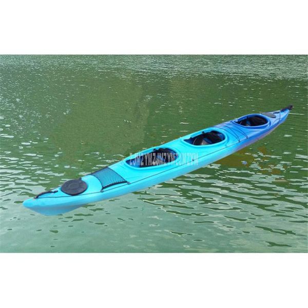 

5.8m length 3-person professional long distance ocean boat canoe kayak fishing boat hard plastic wear-resistant eksit58001