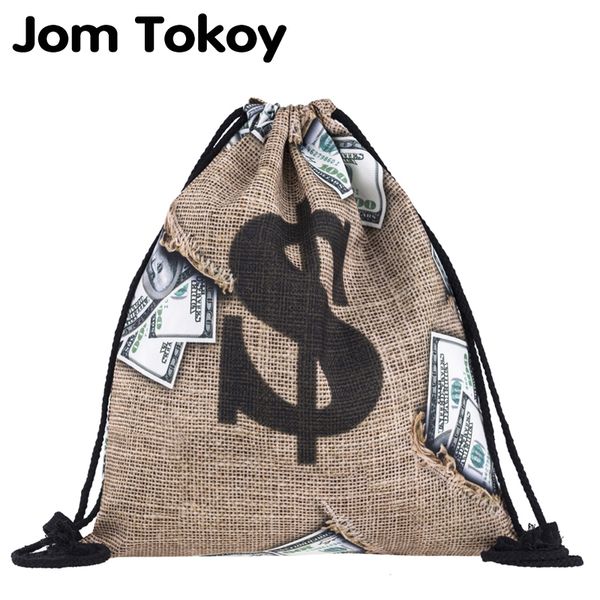 

jomtokoy new fashion women drawstring backpack 3d printing travel softback women mochila drawstring bags skd27134