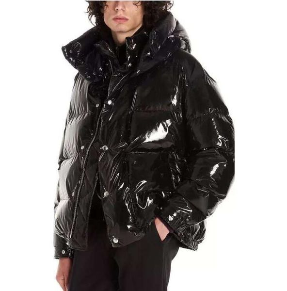 

new arrival mens doudoune designer down jackets brand mens women parkas with patterns luxury men jackets coats size xs- optional, Black