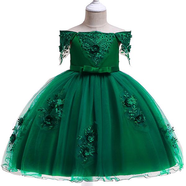 

new girl dresses children's party clothing girl ball gown clothes first communion princess dress baby tutu costume clothes l5057, Red;yellow