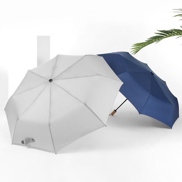 

водонепроницаемый автоматический зонтик дождь женщина мужчины 3 складные легкий и прочные супер сильные зонтики дети дождливый солнечные зон