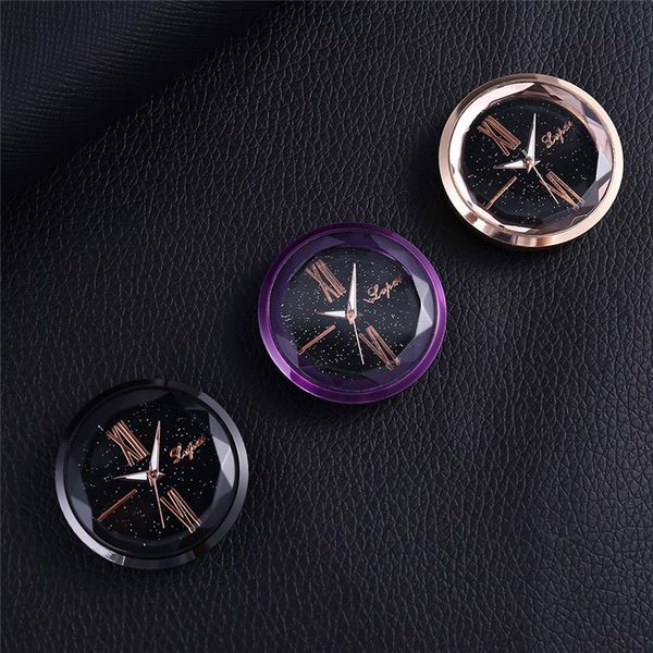 

car clock mini automobiles internal stick-on electronic meter car clock decoration accessories for girls