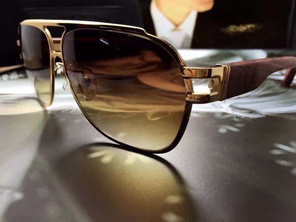 

mens the brown pilot sunglasses wood gold frame sun glasses for men sonnenbrille fashion sunglasses gafa de sol new with box, White;black