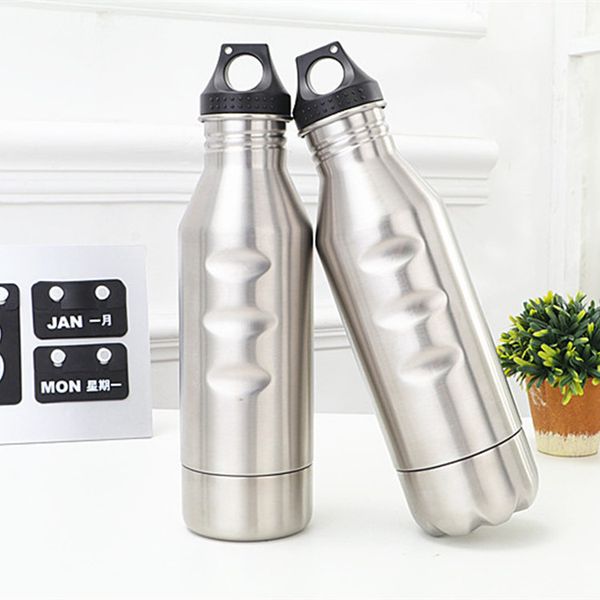 

12oz stainless steel water bottler metal drinking cup cold insulation cups portable bottle protector mugs t2i5400