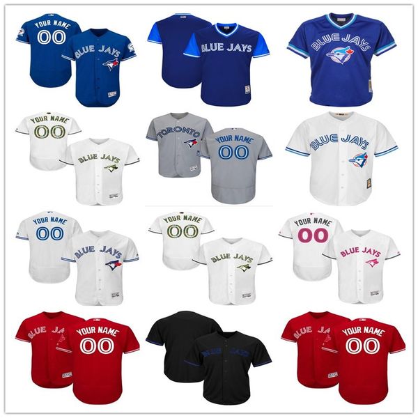 

2019 cu tom toronto blue men 039 women youth maje tic jay jer ey 00 any your name and your number home blue grey white ba eball jer ey