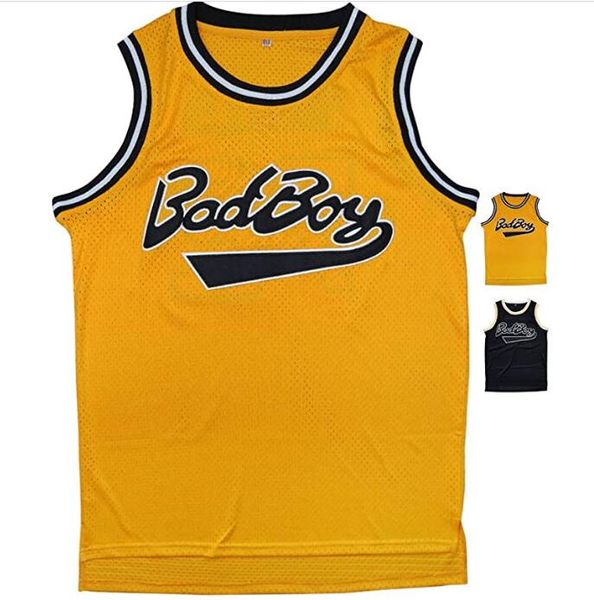 

badboy #72 smalls basketball jersey, movie jersey 90s hip hop clothing party s-xxxl yellow black ing