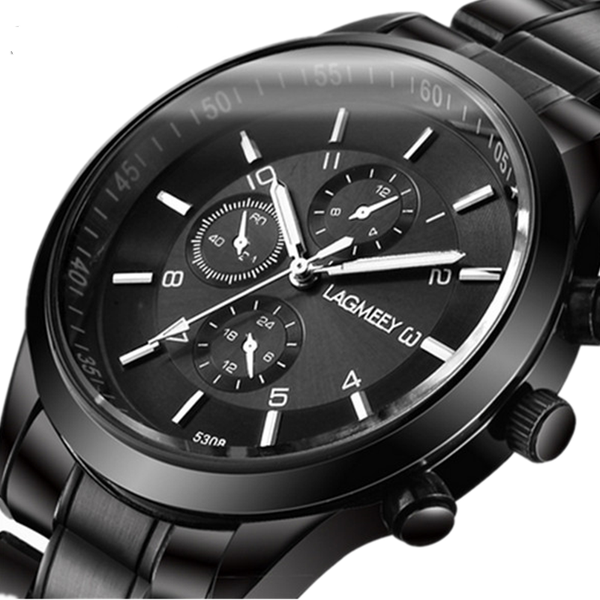 

relogio masculino 2019 watch men stainless steel sport watches mens fashion quartz wristwatch business men's watch clock, Slivery;brown