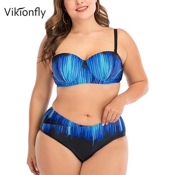 

plus size swimwear bikini push up women 2020 new halter underwire laser large swimsuit bathing suit swimming suit for women 4xl, White;black