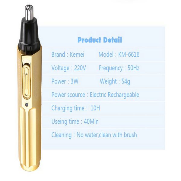 

kemei 6616 electric nose trimmer km-6616 meilleur tondeuse a cheveux pour les femmes trimmer rechargeable hairclippersshop kbehz