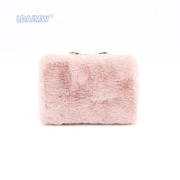 

women small purse plush evening bags female chain shoulder bag for banquet party ladies new fashion clutch bolsa feminina soldes