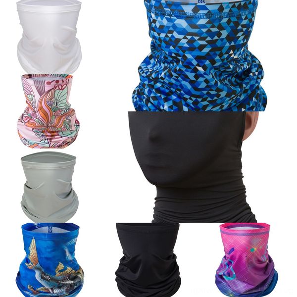 

gm3tc fashion women scarf face mask 8 color outdoor dustproof hanging ear neck face sunscreen neckerchief neck protector protector mas, Black