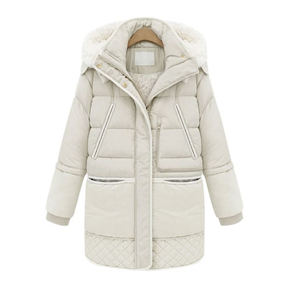 

tcyeek 2019 women's winter down thickening jacket and coat for women parka plus size casaco femini lx1262, Black
