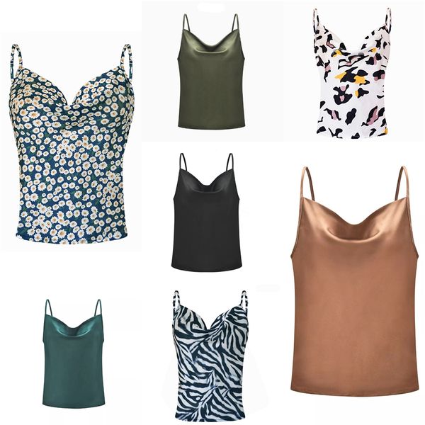 

2020 new women casual sleeveless tank ladies v neck bandage solid vest crop short shirt women clothes #147, White