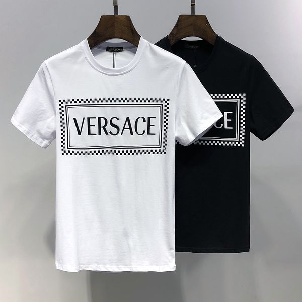 

mens women designer tshirt black and white solid color summer brand tee luxury clothes for couple, White;black