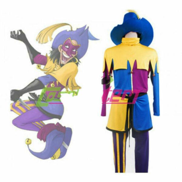 

the hunchback of notre dame clopin cosplay costume halloween uniform custom made, Black;red
