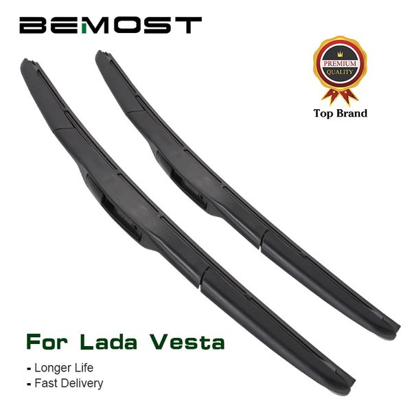 

bemost car front window windshield wiper blades natural rubber for lada vesta 24"+18", 2015 2016 2017 2018 u hook styling