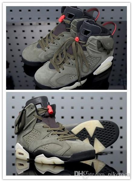 

new travis scotts x 6 medium olive 3m reflect men basketball shoes glow in the dark amy green sports trainers cactus jack 6s sneakers