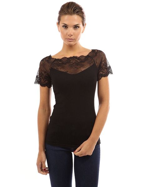 

Women's Loose Casual Top Shirts Short Sleeve Ladies Tops T-Shirt New Summer Woman Ladies Hot Selling T-shirt Lace Top Shirt