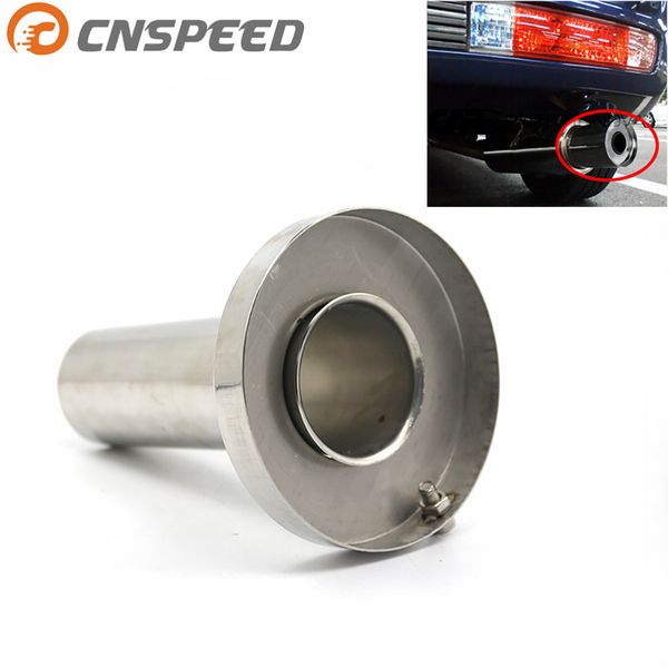 

cnspeed car auto universal exhaust muffler 85mm=3.5" 98mm=4" 110mm=4.5" unadjustable tail muffler tip pipe yc100706
